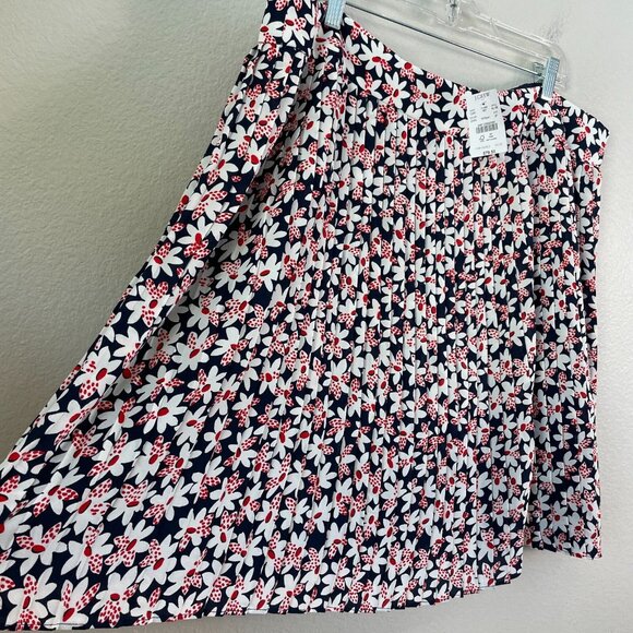 NEW $79 J Crew Womens Plus 20 Ditsy Floral Pleated Mini Skirt - Picture 2 of 10